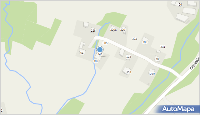 Gorzków, Gorzków, 306A, mapa Gorzków