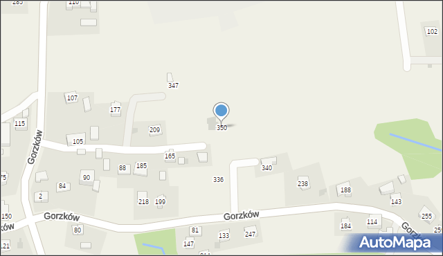 Gorzków, Gorzków, 350, mapa Gorzków