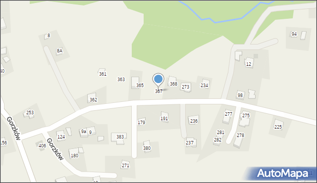 Gorzków, Gorzków, 367, mapa Gorzków