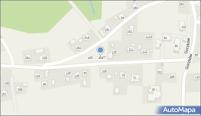 Gorzków, Gorzków, 404, mapa Gorzków
