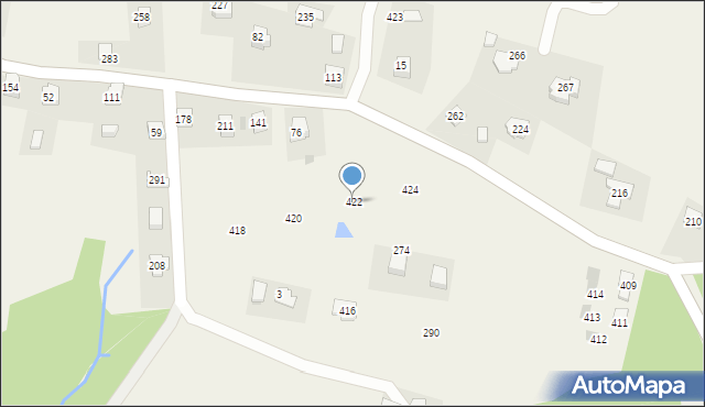 Gorzków, Gorzków, 422, mapa Gorzków