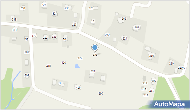 Gorzków, Gorzków, 424, mapa Gorzków