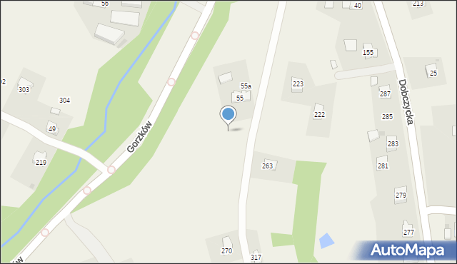 Gorzków, Gorzków, 442, mapa Gorzków