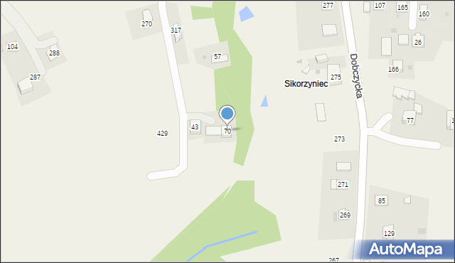Gorzków, Gorzków, 70, mapa Gorzków