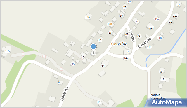 Gorzków, Gorzków, 10, mapa Gorzków