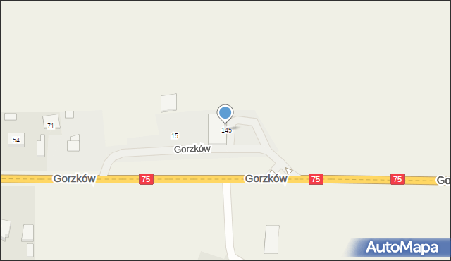 Gorzków, Gorzków, 145, mapa Gorzków