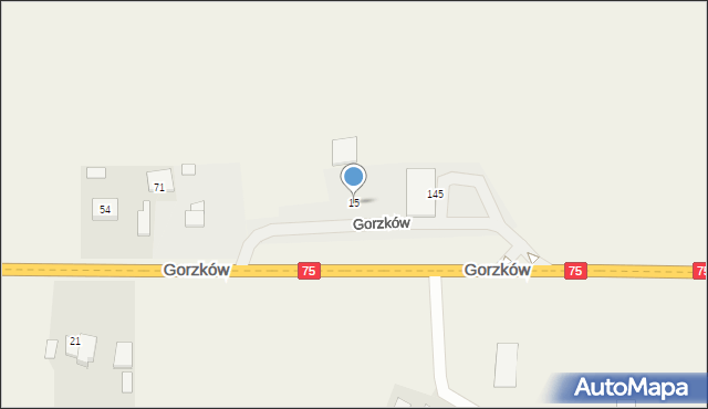Gorzków, Gorzków, 15, mapa Gorzków