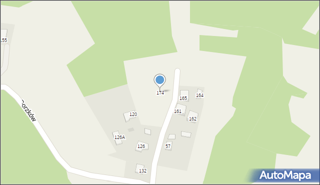 Gorzków, Gorzków, 174, mapa Gorzków