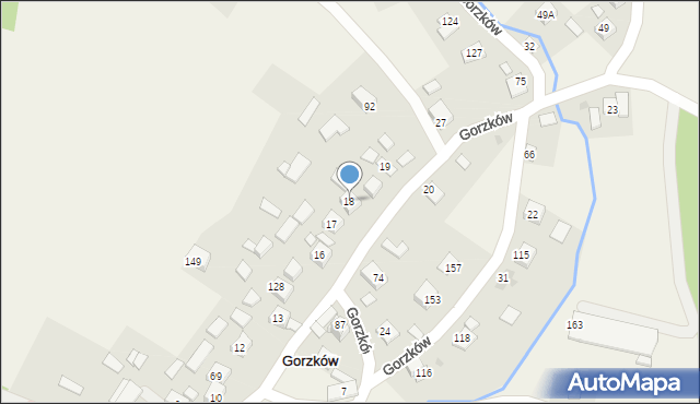 Gorzków, Gorzków, 18, mapa Gorzków