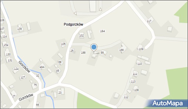 Gorzków, Gorzków, 183, mapa Gorzków
