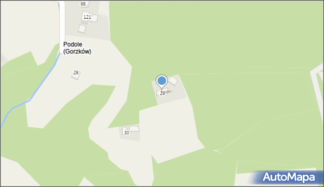Gorzków, Gorzków, 29, mapa Gorzków
