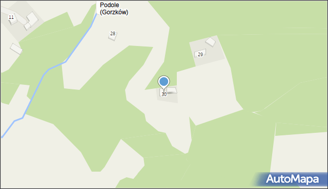 Gorzków, Gorzków, 30, mapa Gorzków