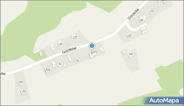 Gorzków, Gorzków, 37, mapa Gorzków