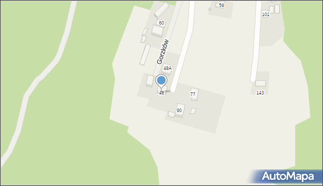 Gorzków, Gorzków, 48, mapa Gorzków