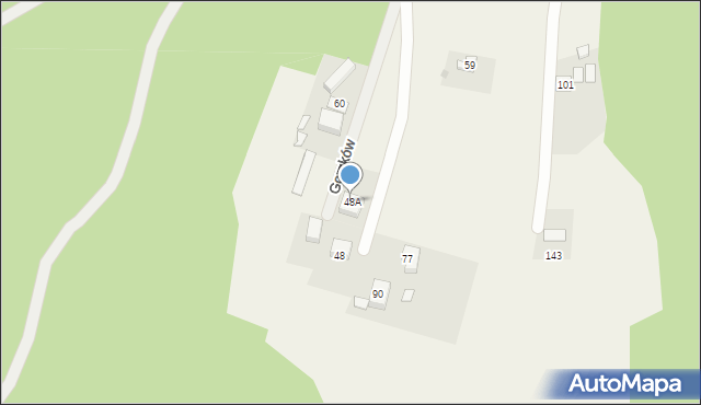 Gorzków, Gorzków, 48A, mapa Gorzków