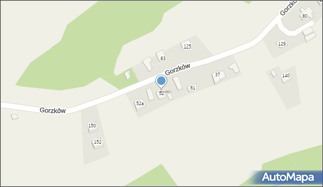 Gorzków, Gorzków, 52, mapa Gorzków