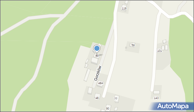 Gorzków, Gorzków, 60, mapa Gorzków