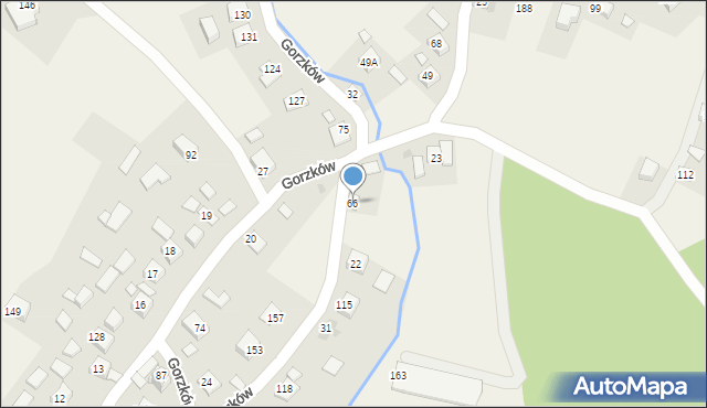 Gorzków, Gorzków, 66, mapa Gorzków