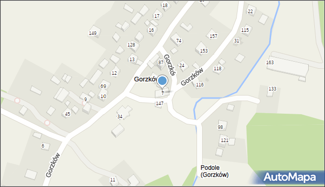 Gorzków, Gorzków, 7, mapa Gorzków