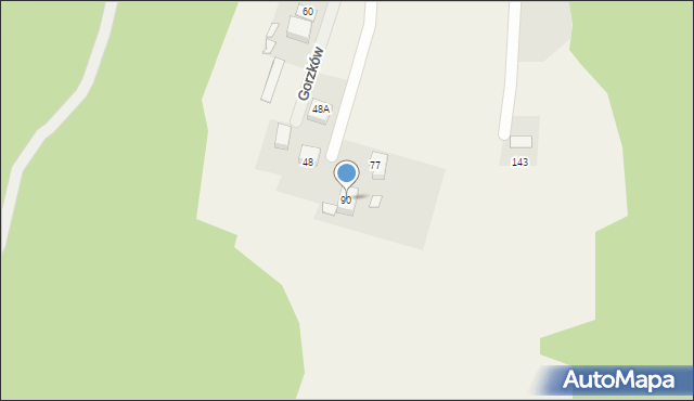 Gorzków, Gorzków, 90, mapa Gorzków