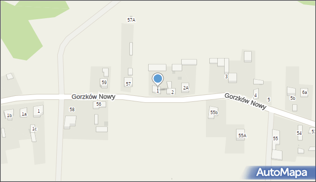 Gorzków Nowy, Gorzków Nowy, 1, mapa Gorzków Nowy