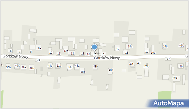 Gorzków Nowy, Gorzków Nowy, 15, mapa Gorzków Nowy