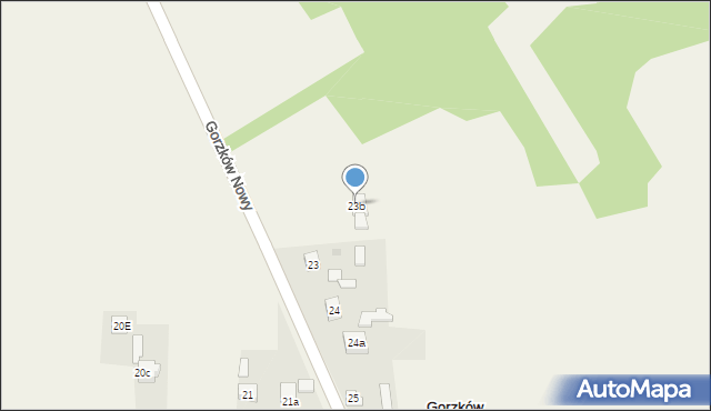 Gorzków Nowy, Gorzków Nowy, 23b, mapa Gorzków Nowy
