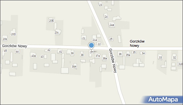 Gorzków Nowy, Gorzków Nowy, 37, mapa Gorzków Nowy