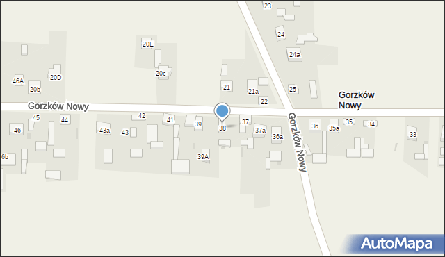 Gorzków Nowy, Gorzków Nowy, 38, mapa Gorzków Nowy