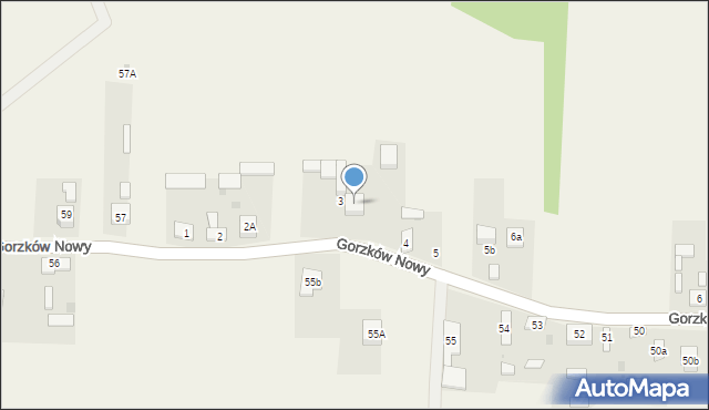 Gorzków Nowy, Gorzków Nowy, 3a, mapa Gorzków Nowy
