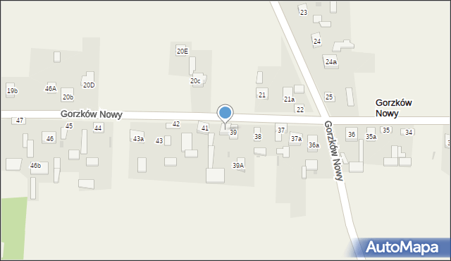 Gorzków Nowy, Gorzków Nowy, 40, mapa Gorzków Nowy