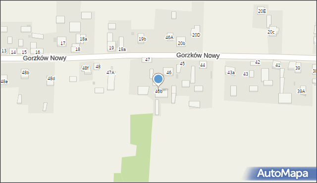 Gorzków Nowy, Gorzków Nowy, 46b, mapa Gorzków Nowy