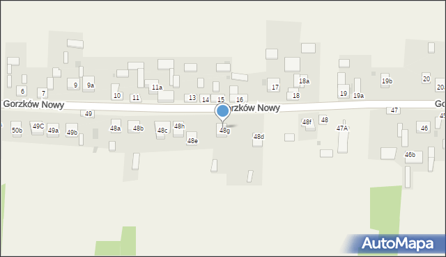 Gorzków Nowy, Gorzków Nowy, 48b, mapa Gorzków Nowy