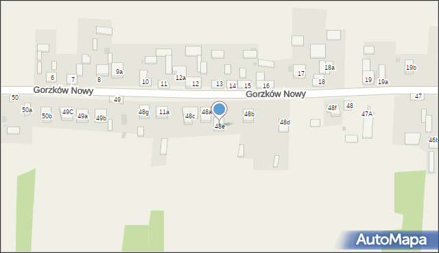Gorzków Nowy, Gorzków Nowy, 48e, mapa Gorzków Nowy