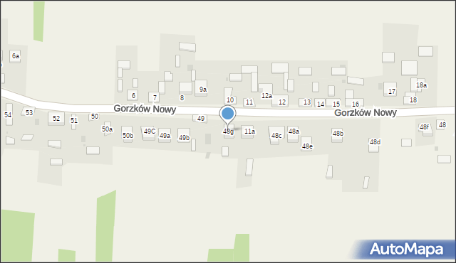Gorzków Nowy, Gorzków Nowy, 48g, mapa Gorzków Nowy