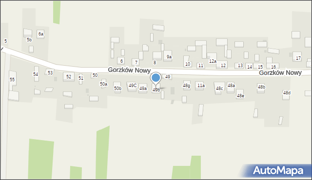 Gorzków Nowy, Gorzków Nowy, 49b, mapa Gorzków Nowy