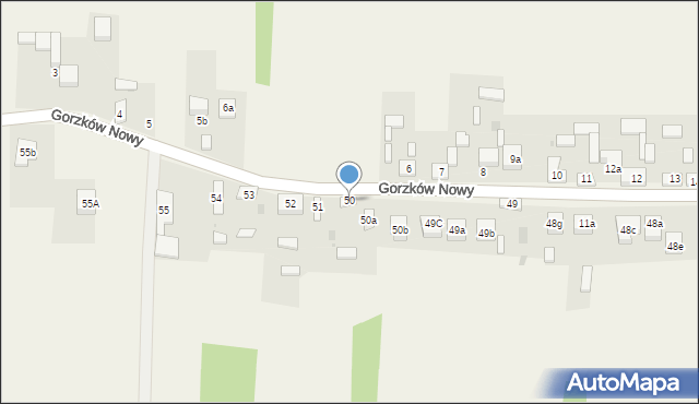 Gorzków Nowy, Gorzków Nowy, 50, mapa Gorzków Nowy