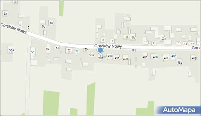 Gorzków Nowy, Gorzków Nowy, 50b, mapa Gorzków Nowy