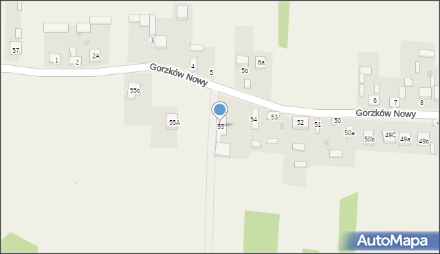 Gorzków Nowy, Gorzków Nowy, 55, mapa Gorzków Nowy
