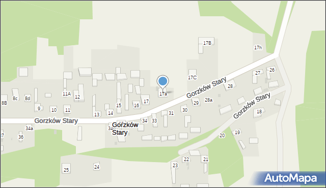Gorzków Stary, Gorzków Stary, 17a, mapa Gorzków Stary
