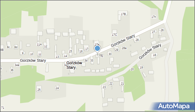 Gorzków Stary, Gorzków Stary, 32, mapa Gorzków Stary