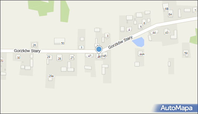 Gorzków Stary, Gorzków Stary, 46, mapa Gorzków Stary