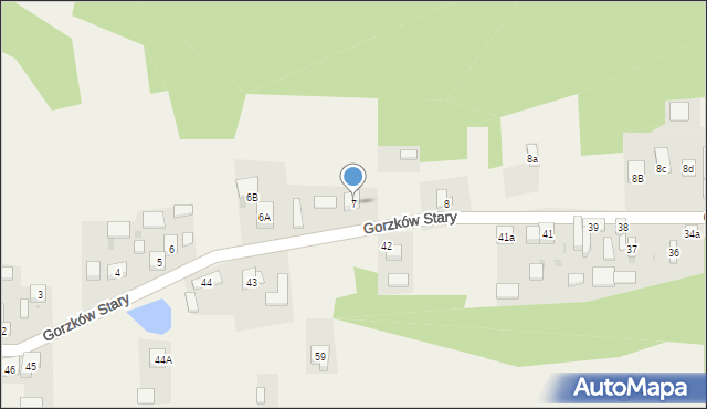 Gorzków Stary, Gorzków Stary, 7, mapa Gorzków Stary