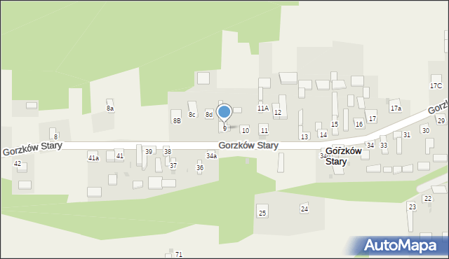 Gorzków Stary, Gorzków Stary, 9, mapa Gorzków Stary
