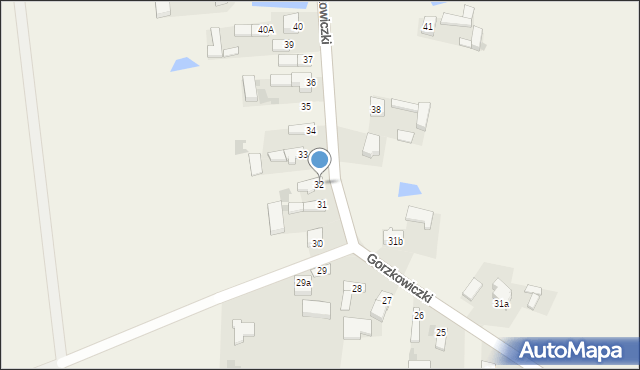 Gorzkowiczki, Gorzkowiczki, 32, mapa Gorzkowiczki