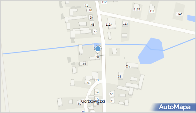 Gorzkowiczki, Gorzkowiczki, 66, mapa Gorzkowiczki