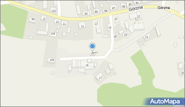 Górzna, Górzna, 15, mapa Górzna