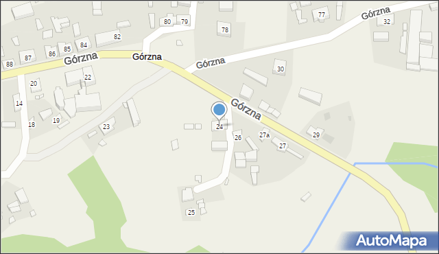 Górzna, Górzna, 24, mapa Górzna