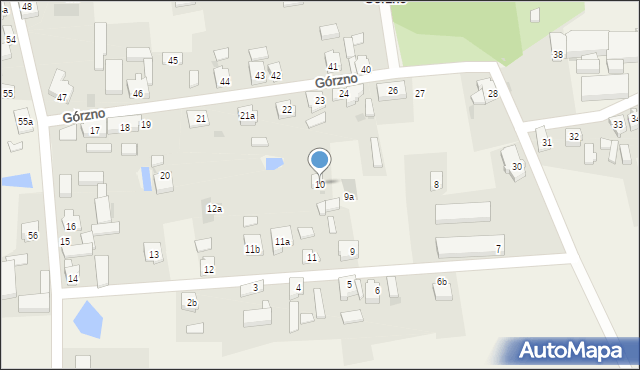 Górzno, Górzno, 10, mapa Górzno
