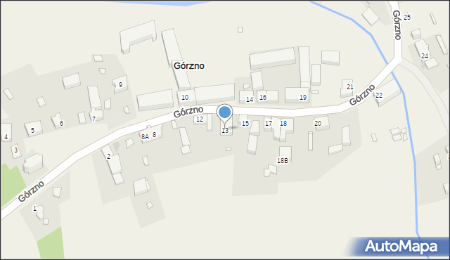 Górzno, Górzno, 13, mapa Górzno